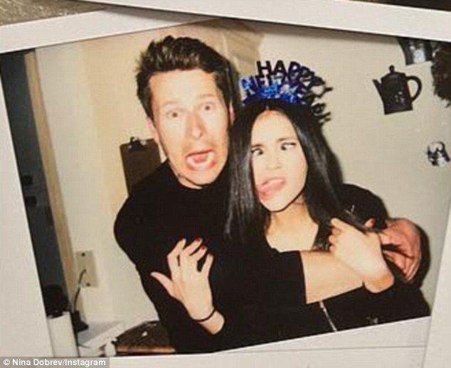 'Glen really likes Nina': Meanwhile, the Bulgarian-born, Toronto-raised beauty was last rumoured to be romancing her pal Glen Powell - according to E! News