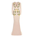 Womens; Stella McCartney Embroidered V-Neck Gown