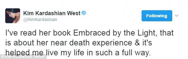 Wisdom: While it might appear that Kim has everything in life one could want, the wealthy, famous, beautiful star said she gleaned huge lessons from the 25-year-old book