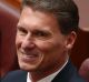 Senator Cory Bernardi arrives to make a statement to the Senate at Parliament House in Canberra on Tuesday 7 February 2017.