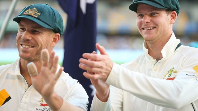 Bash or block? David Warner and Steve Smith.