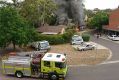 Belconnen woman Jenny Magee provided this photo of the fire underway.