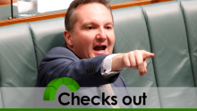 Chris Bowen's double deficit claim checks out