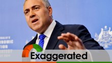 Joe Hockey exaggerates Government's monthly interest bill 