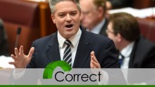 Cormann correct on Labor savings