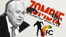 Fact Check zombie: Clive Palmer wrong again on Australians dying before accessing their super