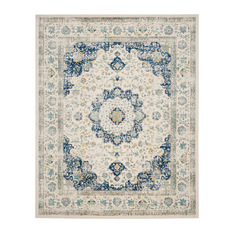 Safavieh - Safavieh Denzell Woven Rug, Ivory and Blue, 9'x12' - Area Rugs