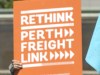 The Perth Freight Link has drawn plenty of protesters. Picture: Michael O'Brien 