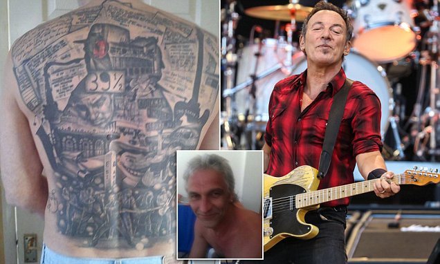 Bruce Springsteen superfan gets 100 concert tattoos