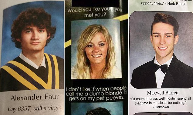 Are these the most awkward yearbook pictures EVER? 