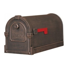 Savannah Curbside Mailbox - Savannah Curbside Mailbox SCS-1014-CP Savannah Curbside Mailbox-Copper - Mailboxes