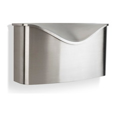 Umbra - Postino Mailbox, Brushed Stainless Steel - Mailboxes