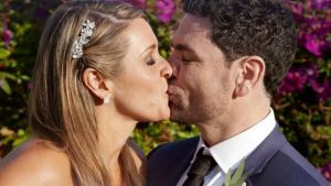 Fake: The kisses exchanged didn't really mean much to Lauren who ran out on Andrew on Married At First Sight.