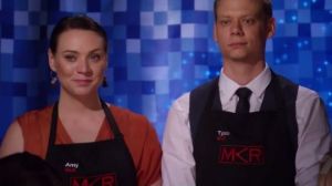 Putting on a show: Amy and Tyson top score in the whole MKR competition.