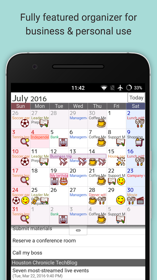    Jorte Calendar & Organizer- screenshot  