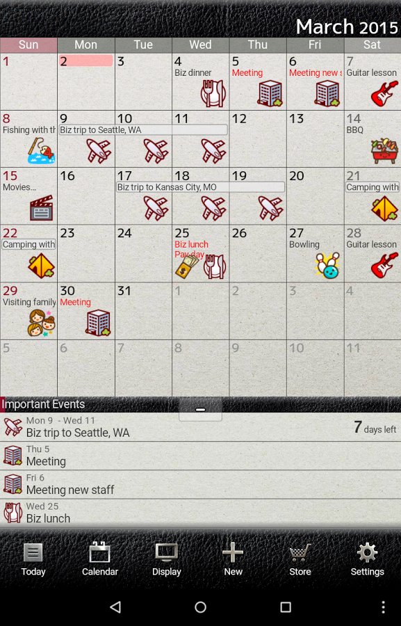    Jorte Calendar & Organizer- screenshot  