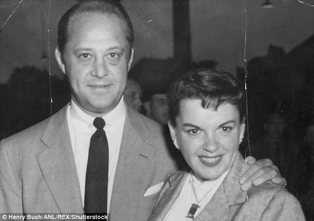 Horror: 'They would make Judy’s life miserable on set by putting their hands under her dress. The men were 40 or more years old,' wrote Luft (above with Garland in 1954)