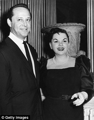 Luft and Garland in 1957, at the height of her career
