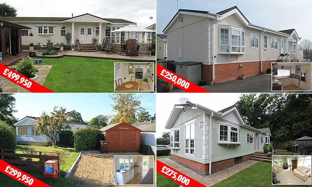 Property prices of mobile homes reach £500k
