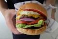 New School Canteen sends out burgers that require two hands.