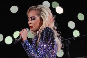 Lady Gaga performs during the Super Bowl 51 halftime show at NRG Stadium in Houston, Texas.