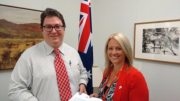 National Party MP George Christensen (left) will speak at a fundraiser for Kirralie Smith (right)