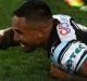 SYDNEY, AUSTRALIA - OCTOBER 02: Ben Barba of the Sharks poses with his Premiership ring after winning the 2016 NRL Grand ...