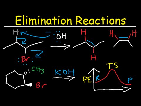 Organic Chemistry Elimination Reactions - Alkenes, Alkyl Halides, Alcohol Dehydration E1, E2, E1CB