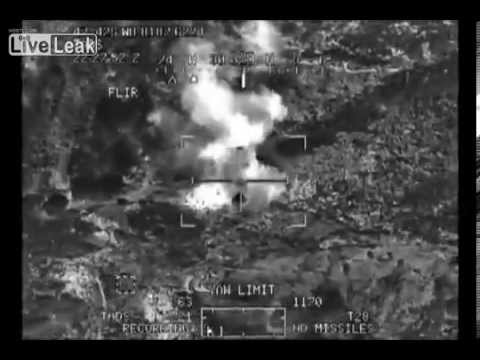 LIVE LEAK - US Apaches KILL Multiple TALIBAN Insurgents near Afghan Pakistan Border - NEW 2013 RARE