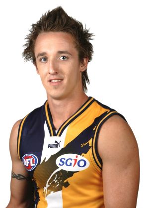 Ben Sharp, in 2006, when he was with the West Coast Eagles.