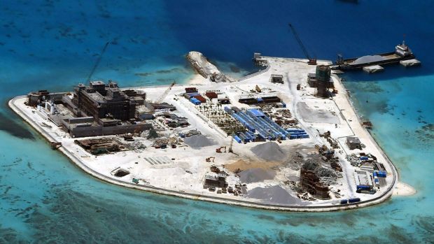 There is recent evidence Beijing has installed weapons on all seven of the islands it has built up in the South China Sea.