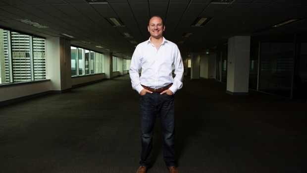 Stone & Chalk CEO Alex Scandurra, pictured before the fintech co-working space's opening in 2015. It's now "bursting at ...