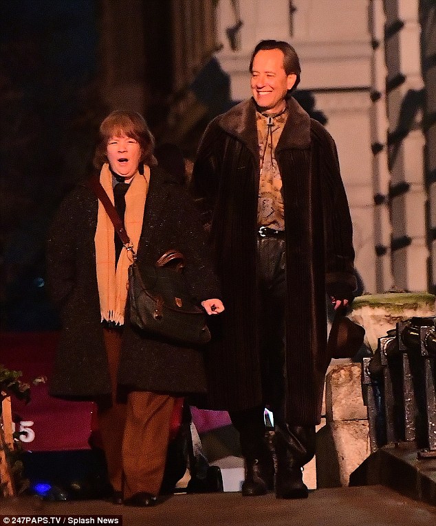 Making it over: Melissa McCarthy underwent another amazing transformation as she got back to work on new film Can You Ever Forgive Me? alongside Richard E. Grant in New York this week