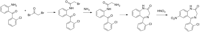 Clonazepam synthesis.png