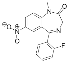 Flunitrazepam structure.svg