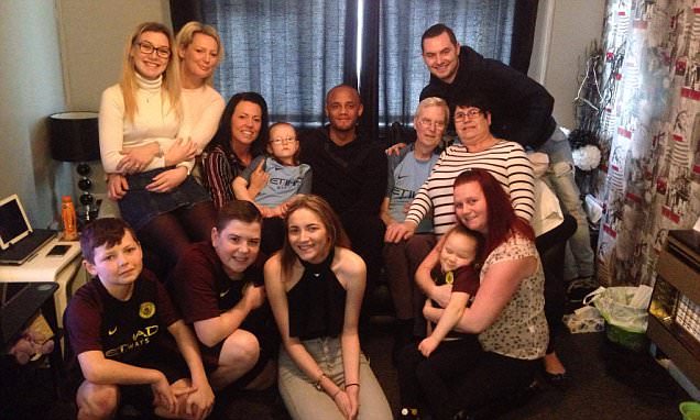 Vincent Kompany makes dying Man City fan's dream come true