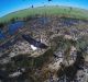 Drone-mounted cameras make it easier to capture images in difficult locations, like this ibis colony.