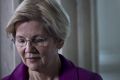 Senator Elizabeth Warren, a Democrat from Massachusetts, waits to participate in a television interview in the Russell ...