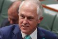 Prime Minister Malcolm Turnbull during question time.