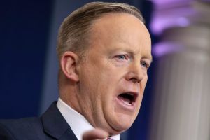 Sean Spicer learned about the SNL skit on his way home from church. 