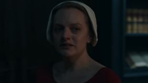 Elisabeth Moss in the new trailer for The Handmaid's Tale.