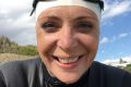 Susan Berg is using the swim to raise funds for a domestic violence shelter, after becoming a survivor of family abuse. 