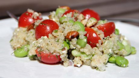 A quinoa salad from a recipe by US chef Melissa D'arabian. 