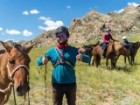 Todd Cranney competing in the 2013 Mongol Derby