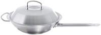 Fissler Original Pro Collection  Wok With Long Handle And Domed Lid - Stainless ...