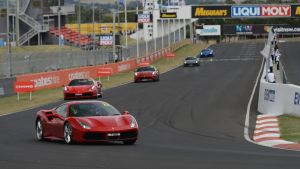 The Ferrari experience descended on Mount Panorama during he Bathurst 12 Hour.