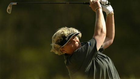 Switch: An altered putting grip is keeping Laura Davies in touch with the young guns. 