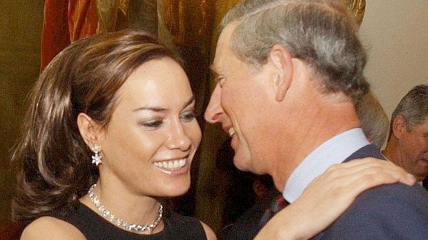 Prince Charles and his god-daughter, Tara Palmer-Tomkinson, during a reception at Clarence House in 2003.