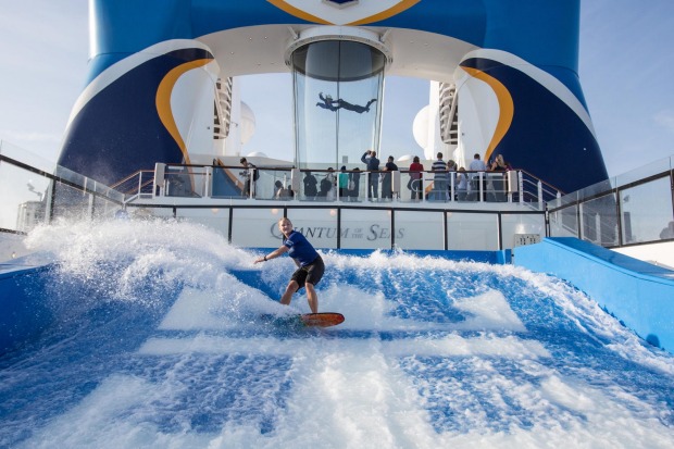 The Flowrider surf simulator.