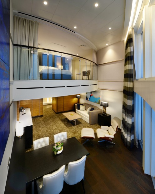 Ovation of the Seas owner's loft suite.